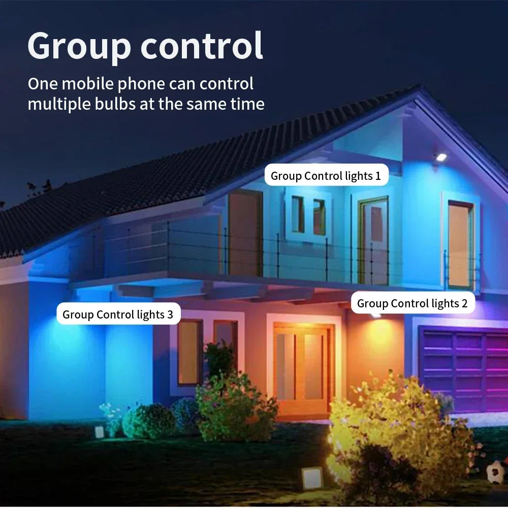 TNCE Tuya Bluetooth 10/15W Dimmable LED RGB Color Ceiling Lamp Smart Ceiling Round Downlight Smart Life APP Remote Control